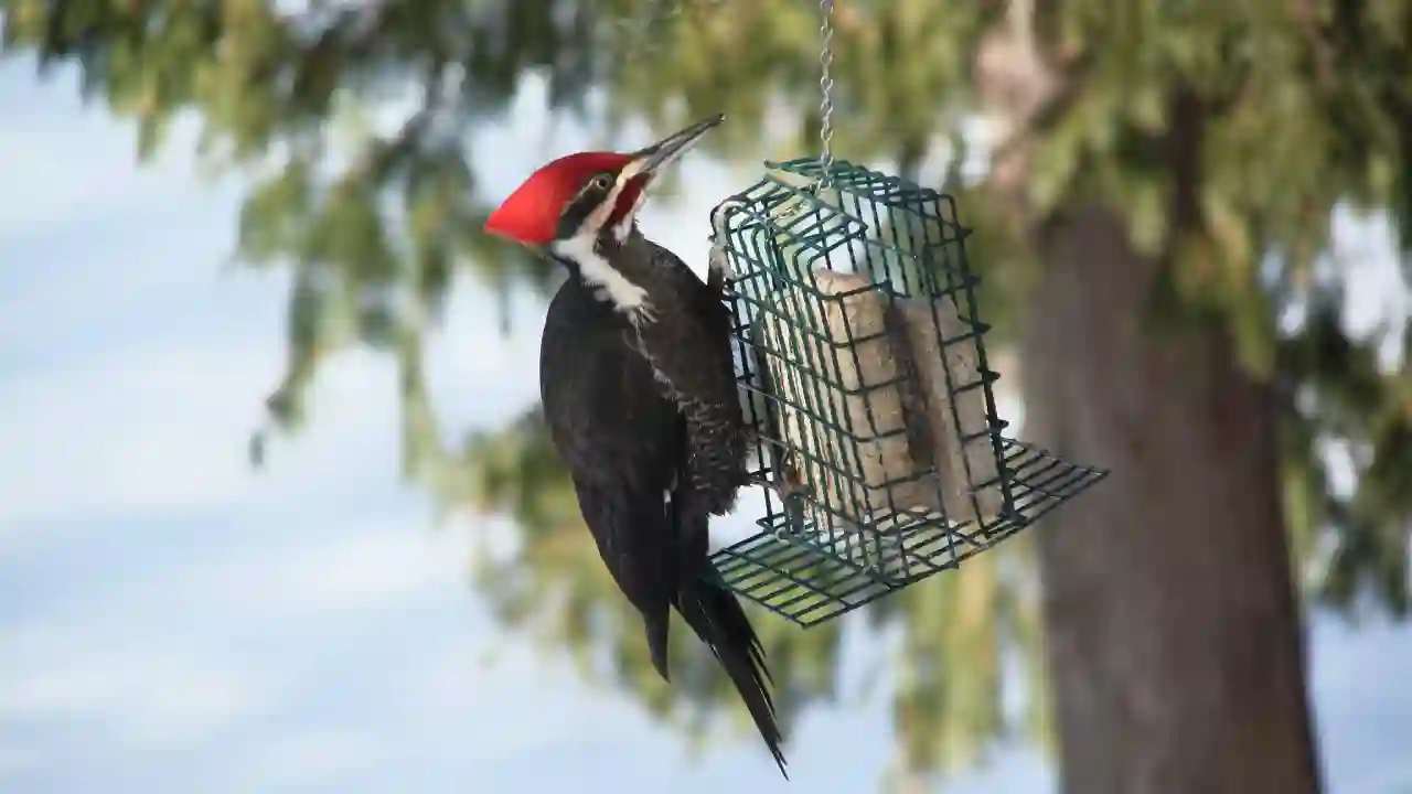difference between male and female woodpecker